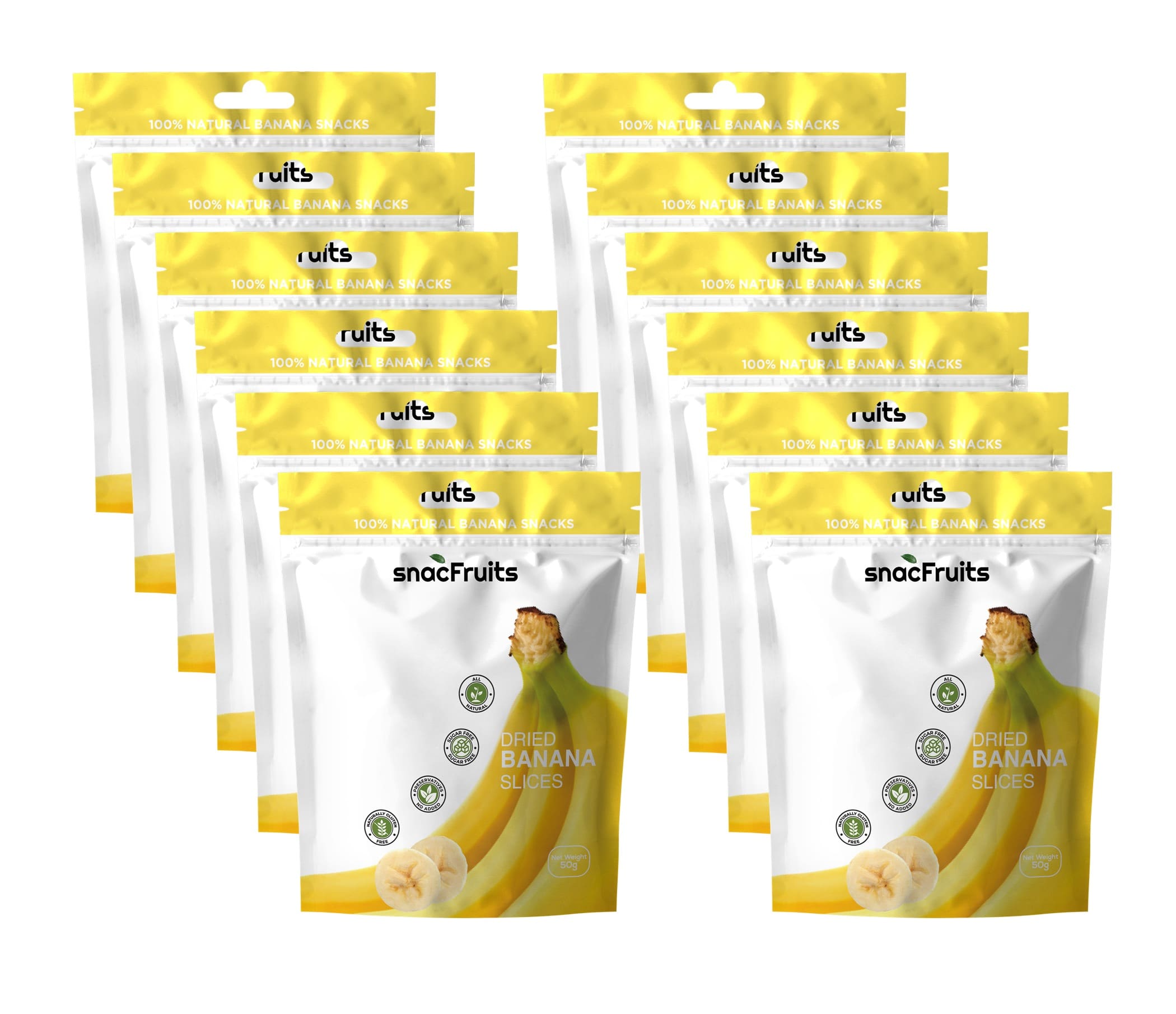 100% Natural Dried Banana