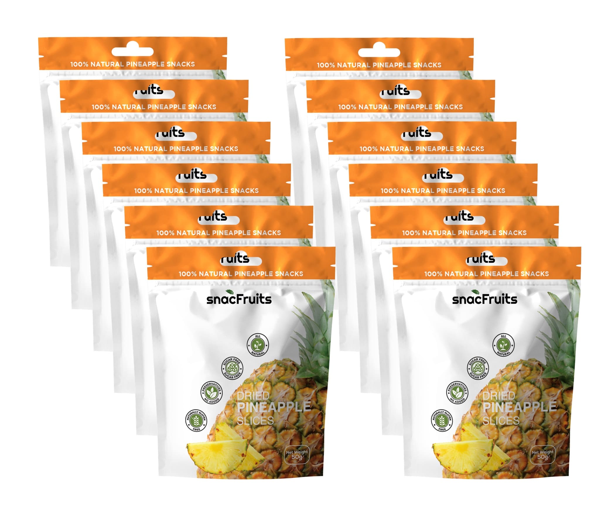 100% Natural Dried Pineapple